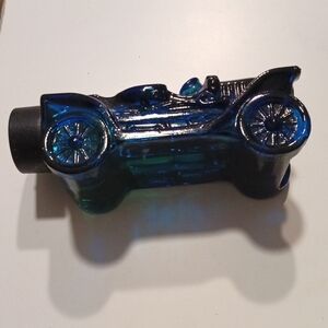 Vintage Avon Blue Glass Car Figurine Wild Country